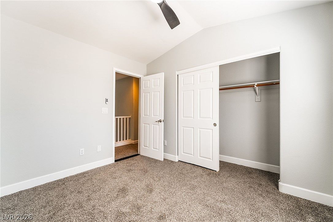 Bedroom with double closet